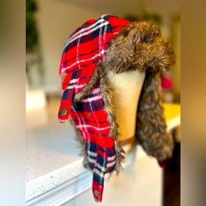 Trapper lumberjack fur winter hat